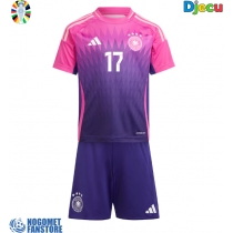 Njemačka Florian Wirtz #17 Gostujuci Dres za djecu EP 2024 Kratak Rukav (+ Kratke hlače)